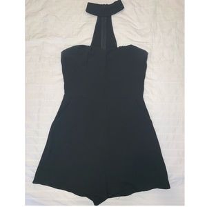 Black Choker Romper